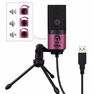 Metal USB Condenser Recording Microphone