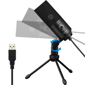 Metal USB Condenser Recording Microphone