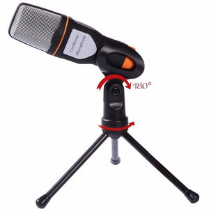 Microphone 3.5mm Jack Wired With Stand Tripod